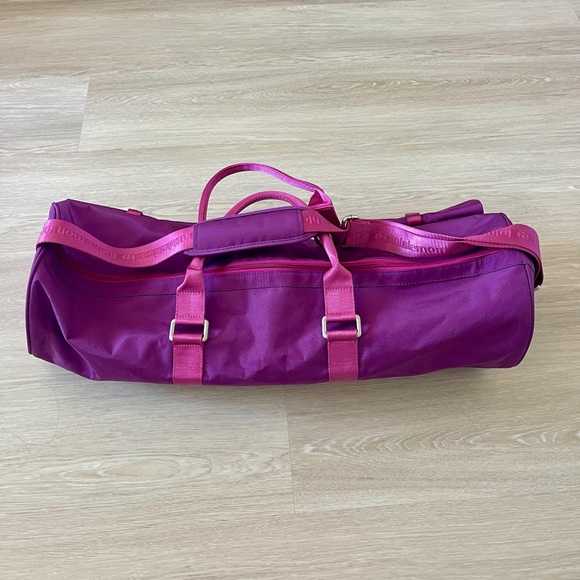 Lululemon Purple & Pink Yoga Mat Duffel Bag VTG with Shoulder Straps - Picture 2 of 11